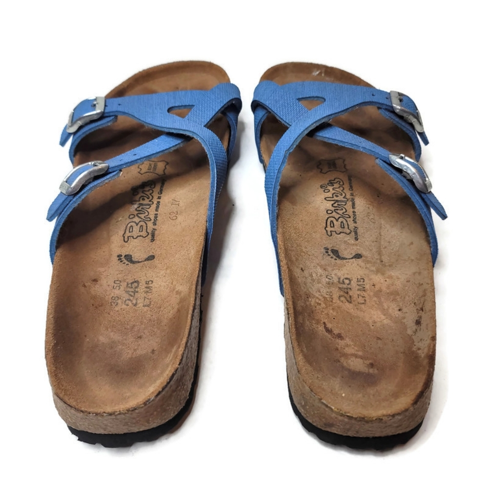 Birkenstock mayari blue sandals. Size 7 women's medium/narrow width. - Picture 2 of 9